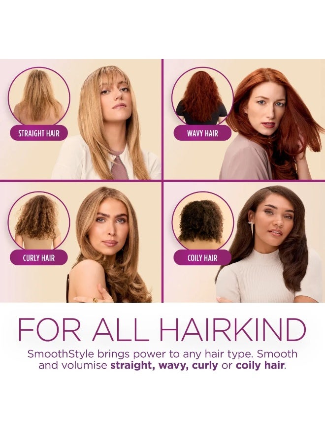 Shark SmoothStyle Heated Brush and Comb with Heat-Resistant Storage Bag, Hot Air Brush with 3 Temperatures, Smooth, Soft & Voluminous Finish For All Hair Types, Silk, HT212ME - Image 3